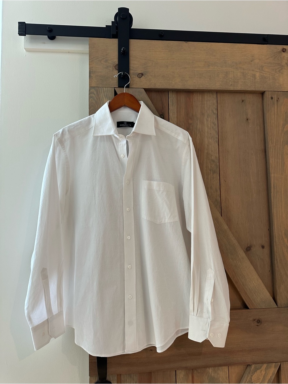 Bugatchi White Men's Button-Down Dress Shirt